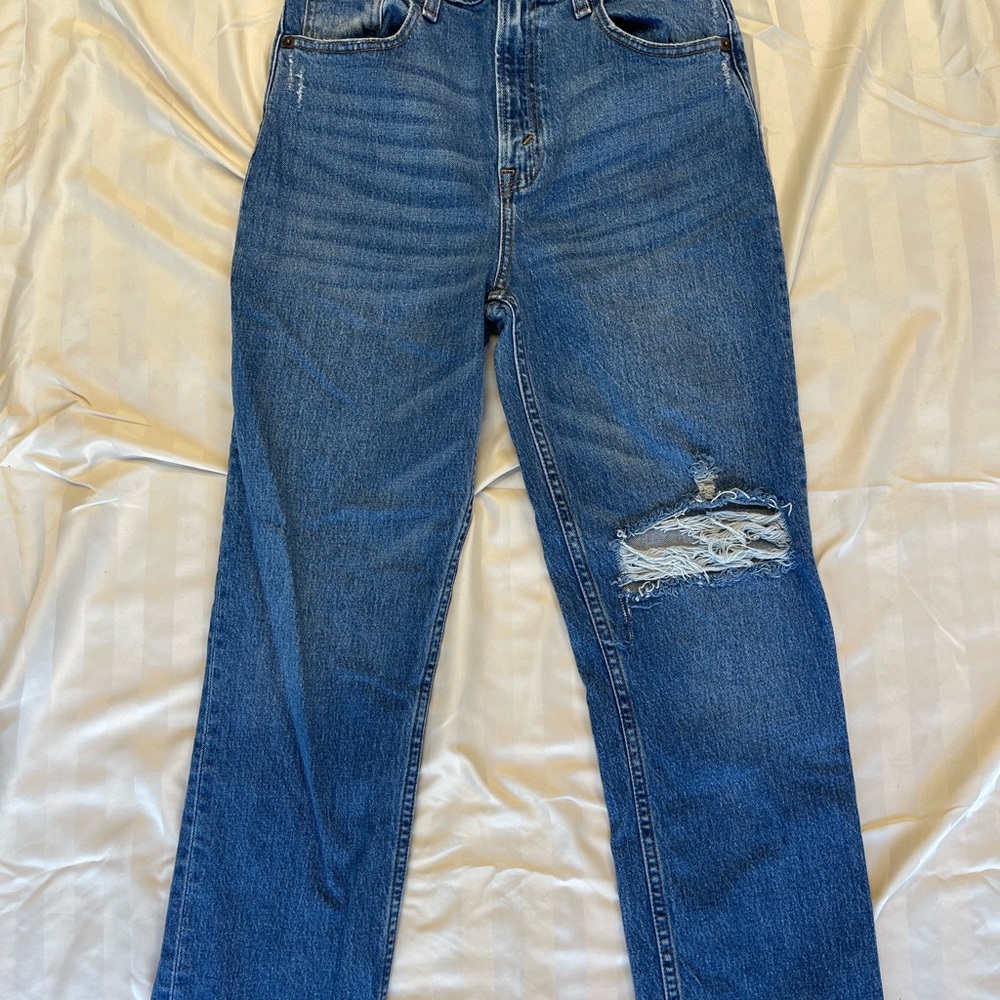 Abercrombie & Fitch Blue Straight Leg Jeans